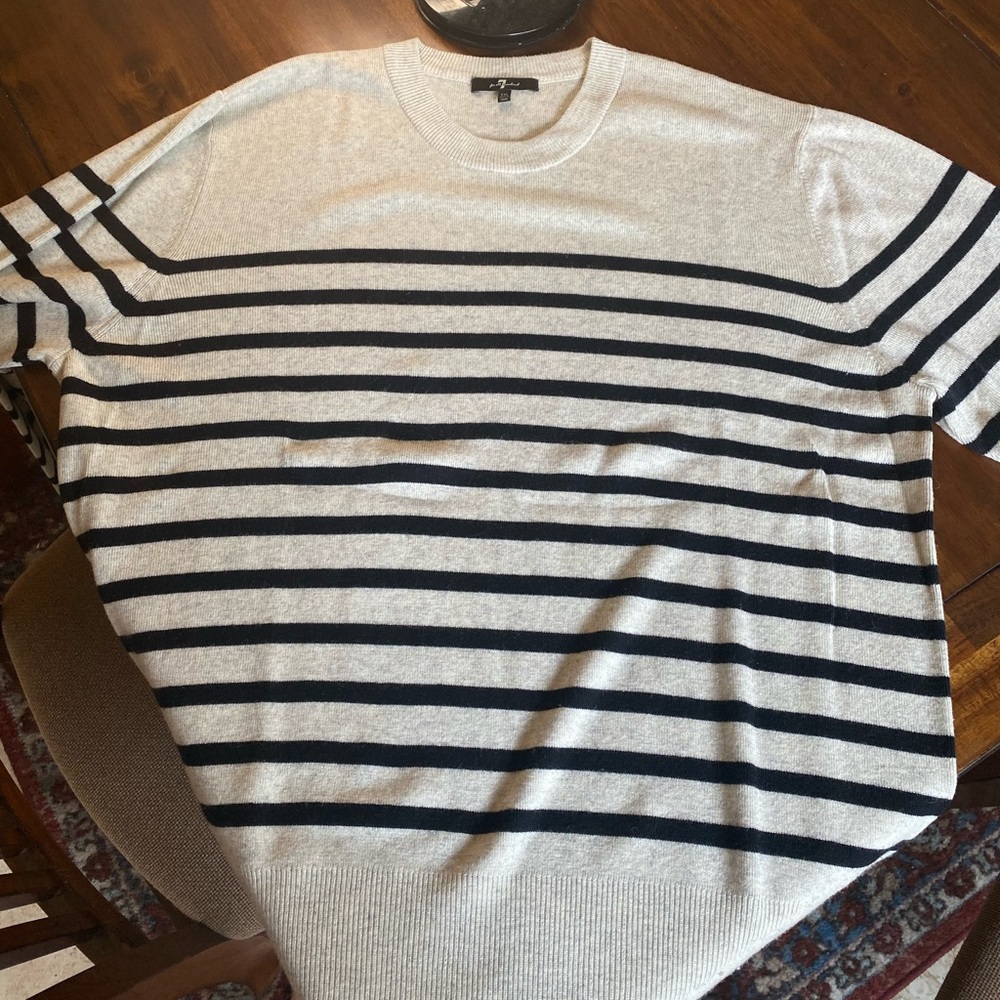 Striped 7 For All Mankind mens sweater